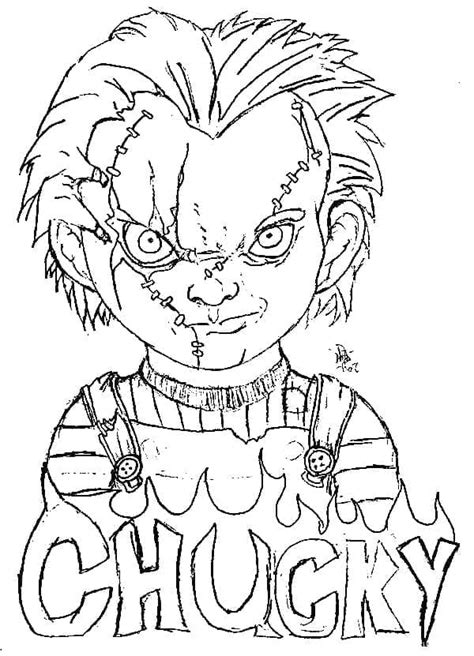 Desenhos de Chucky Imprimível para Colorir e Imprimir ColorirOnline