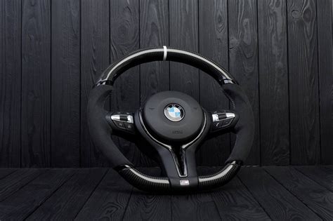 Steering Wheel Bmw F X Carbon Fiber Alcantara Grey Stripe Aza Auto Wheel