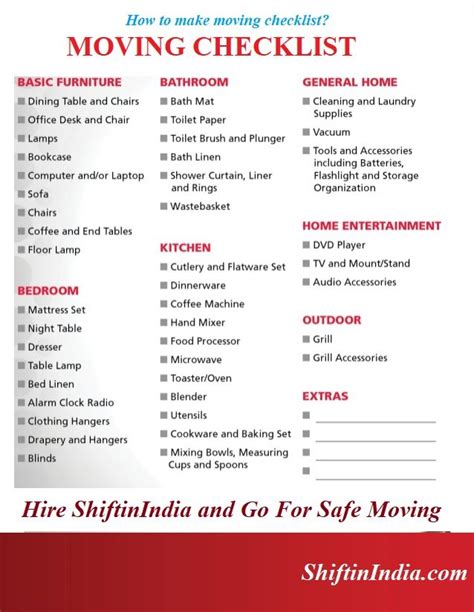 Know The Best Moving Checklists To Make The Moving Better