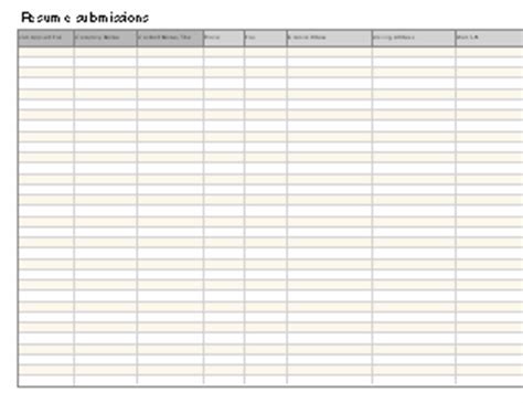 Job Search Log
