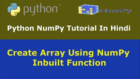 Python Numpy Tutorial 4 Create Array Using Numpy Inbuilt Function 26130 Hot Sex Picture