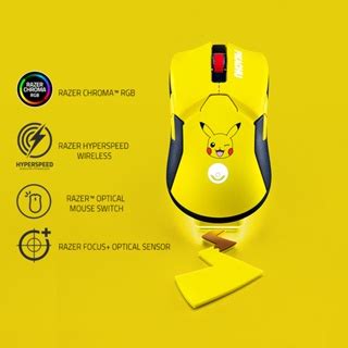 Razer Viper Ultimate Pokemon Pikachu Limited Edition เมาส์เกมมิ่งไร้สาย ...