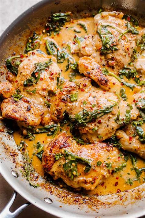 Chicken Thighs Recipe With Spinach at Charles Zeigler blog