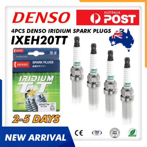 4 X DENSO IRIDIUM SPARK PLUGS IXEH20TT for TOYOTA COROLLA ZRE152 ZRE182 ...
