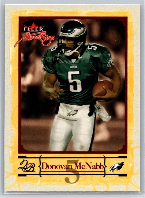 2004 Fleer Sweet Sigs Donovan McNabb Philadelphia Eagles 48 EBay