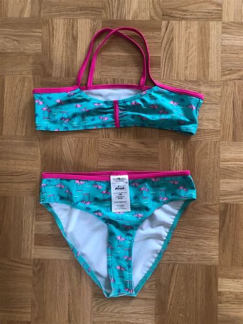 Mädchen Bikini mit Flamingos Gr 140 Gebraucht in Uster für CHF 2 mit Lieferung auf Ricardo