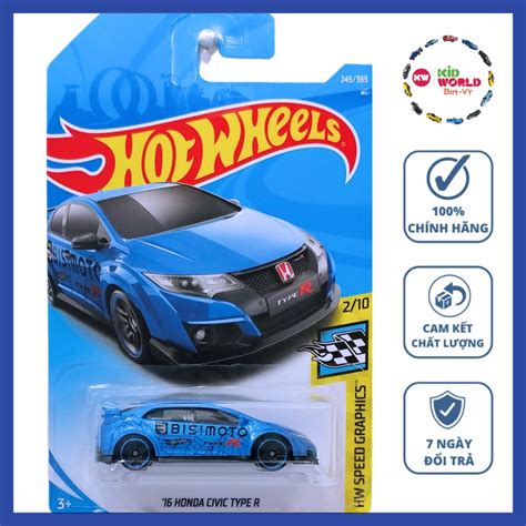Xe M H Nh Hot Wheels Basic Honda Civic Type R Fjy Shopee Vi T Nam