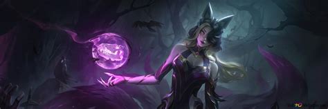 Coven Ahri Splash Art League Of Legends Lol 8k Wallpaper Download