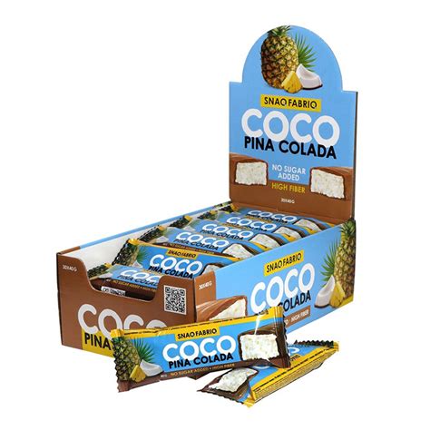 Buy Bombbar Snaq Fabriq Coco Bars 30 Bars in a Box 40g Rich in Fibre ...
