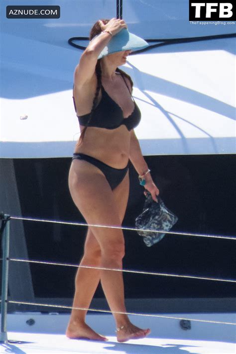 Antigoni Buxton Sexy Seen Flaunting Her Hot Bikini Body On A Boat With Tonia In Mykonos AZNude