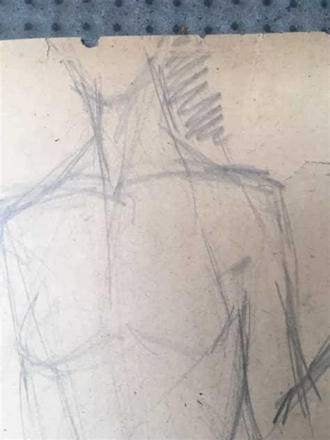 VERY NICE DRAWING Original Nicolas Poliakoff Naked Woman Cubist Mine Lead PicClick AU