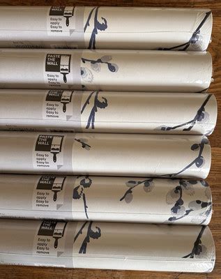 Laura Ashley Wallpaper Pussy Willow Off White Midnight 5 ROLLS Same Batch PPR EBay UK