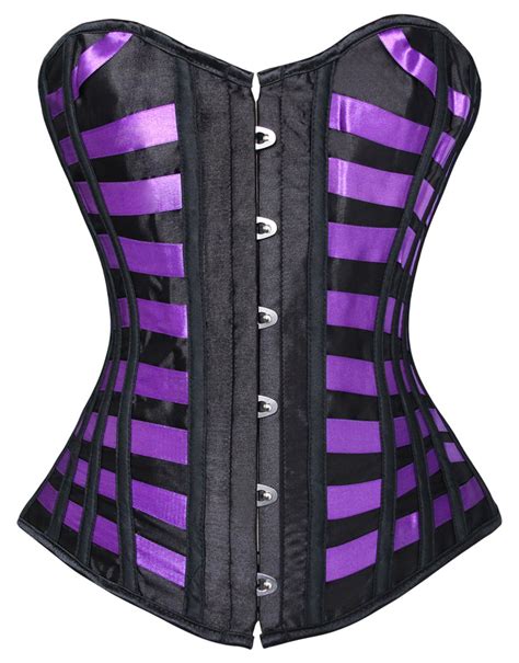 Satin Boned Lace Up Lingerie Corset N