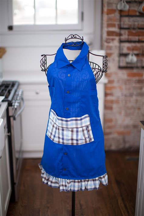 Turn Men S Old Dress Shirts Into An Apron Hgtv