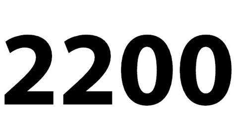 Zahl 2200