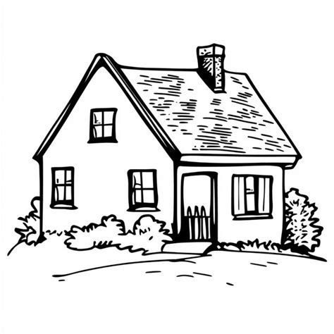 34000 Cottage House Drawing Pictures