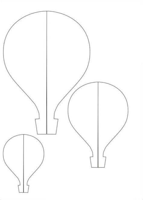 Molde Balão Para Imprimir - Molde de balão grande para imprimir em PDF