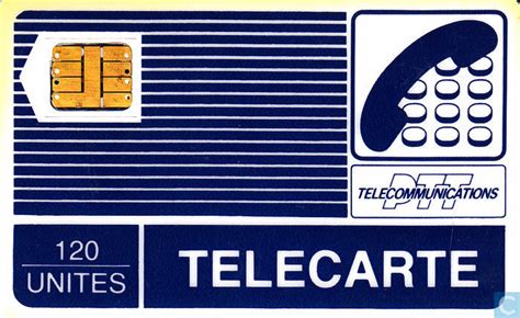 Telecarte 120 unités PTT Telecommunications Catawiki