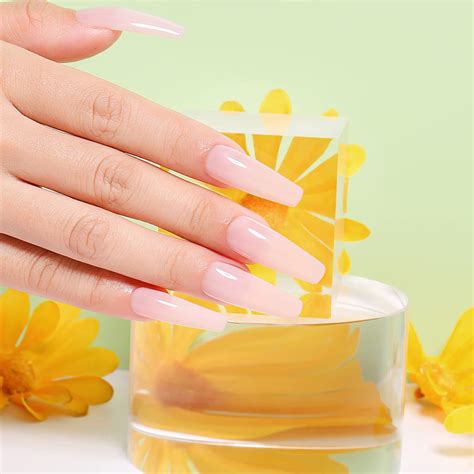 AIMEILI Esmalte de uñas de gel neutro Soak Off U V LED Nude Color translúcido 454 0 3 fl oz