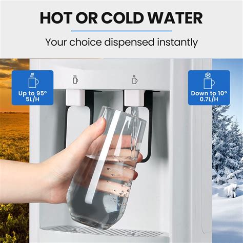 POLYCOOL Water Dispenser Benchtop Instant Hot Cold Room Temperature Deals World