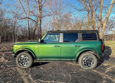 Ford Reveals 2022 Bronco Eruption Green Metallic Heritage 57 Off