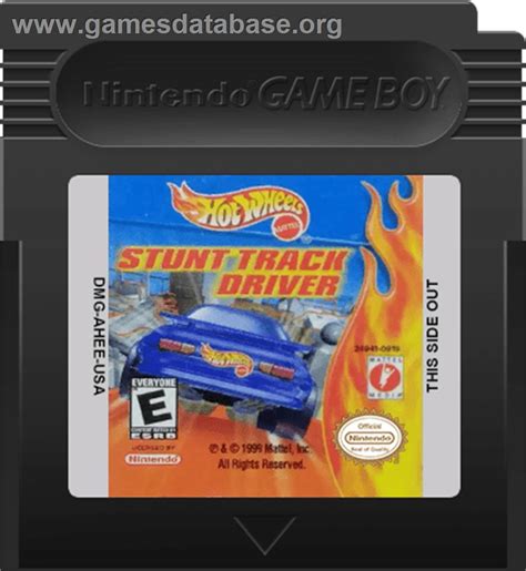 Hot Wheels Stunt Track Driver Nintendo Game Boy Color Artwork Cartridge