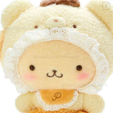 Japan Sanrio Original Plush Toy Pompompurin Latte Bear Baby