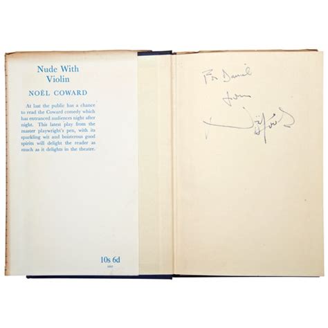 NOËL COWARD ST EDITION NUDE WITH VIOLIN A LIGHT COMEDY IN THREE