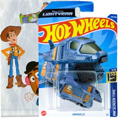 Hot Wheels Carrinho Nave Buzz Lightyear Armadillo Mattel Adesivo Toy Story Disney Shopee Brasil