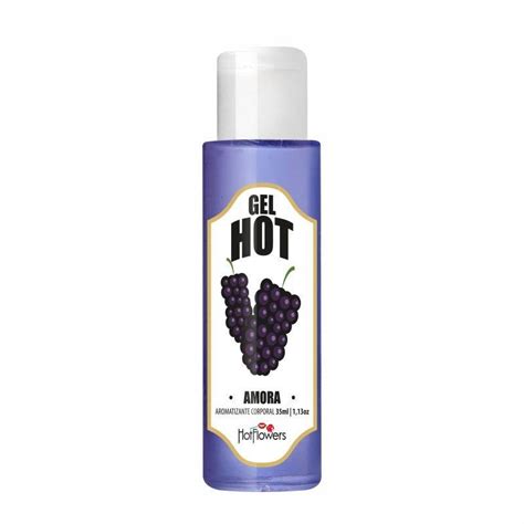 Gel AromatizGante Para Sexo Oral Que Esquenta Gel Hot Sabor De Uva Hot Flowers ML Sex Shop