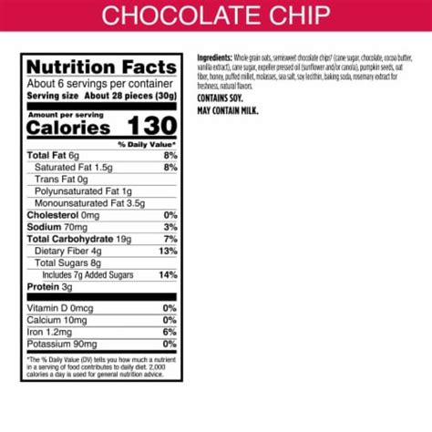 Bear Naked Bites Chocolate Chip Crunchy Granola 6 2 Oz Kroger