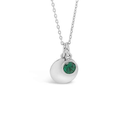 Absolute Sterling Silver Birthstone Collection Necklace - May SP200
