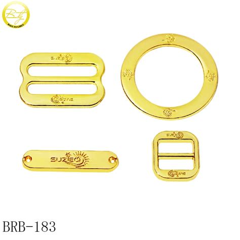 High Quality Gold Color Bikini Connector Adjuster Zinc Alloy Swimwear Accessory Alloy Buckle