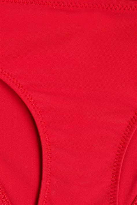 Solid Striped The Elle Color Block Low Rise Bikini Briefs The Outnet