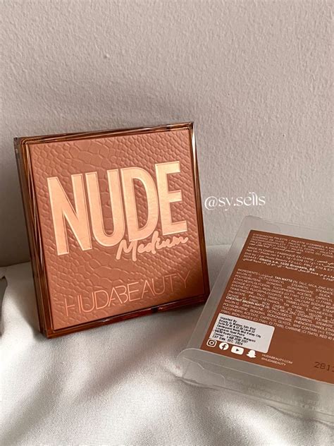 HUDA BEAUTY Nude Obsession Eyeshadow Palette Medium Beauty Personal Care Face Makeup On