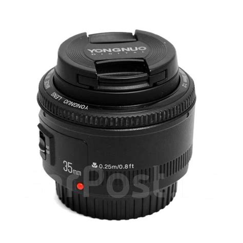 Объектив yongnuo 35mm f2, новый, в наличии. Цена: 9 000₽ во Владивостоке