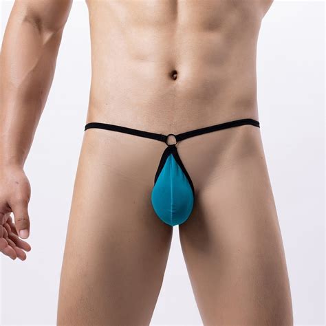 HEPAMens Stretch Thong Underwear G String Bikini Sexy Breathable Lightweight Briefs Shopee