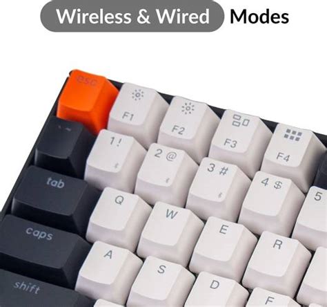 Keychron K Hot Swappable Keys Wireless Mechanical Keyboard Double Shot Keycaps RGB Backlit