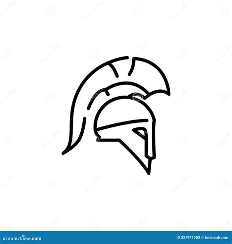 Ancient Greek Helmet Icon Stock Illustration Illustration Of Ancient