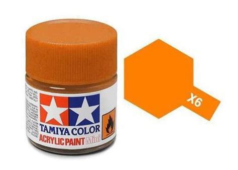 Tamiya X 6 Gloss Acrylic Paint Orange 81506 Hobby Station