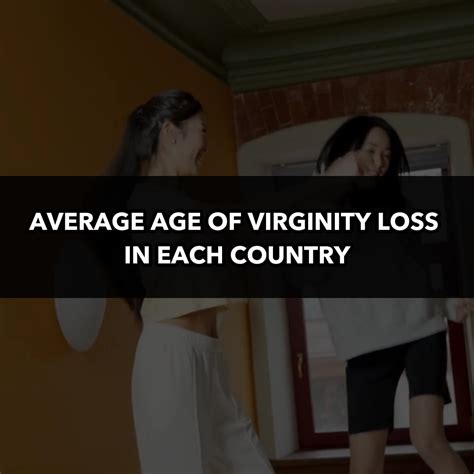 Average Age Of Virginity Loss In Each Country | Average Age Of