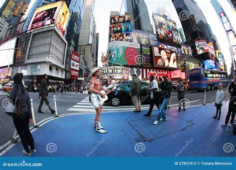 Naked Cowboy In Times Square Editorial Image Cartoondealer