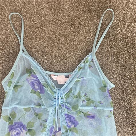Victorias Secret Floral Lace Lingerie Top Great Depop