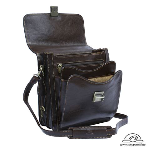 Купить коричневую мужскую кожаную барсетку на 2 отделения Italico 8266 ...