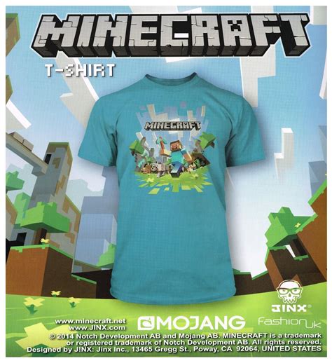 Minecraft T Shirt Mine Craft Tshirt Adventure Logo Kids Age 5 13 Navy