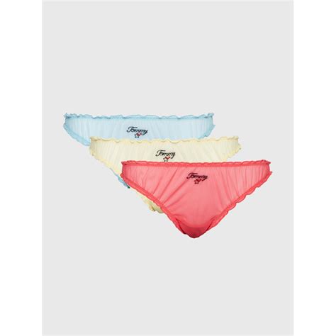 Tommy Hilfiger Pack Bikini Ruffle Briefs Sportsdirect Australia