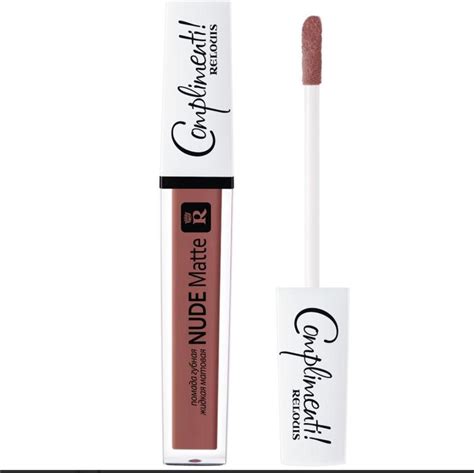 Рідка матова помада для губ nude matte complimenti relouis тон цена грн в каталоге