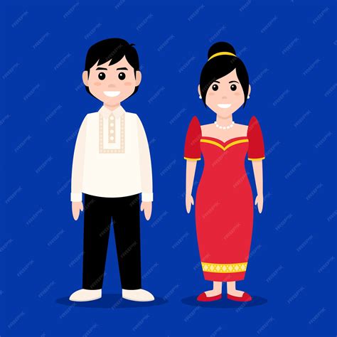 Filipino Traditional Dress Drawing