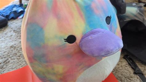 Squishmallows 14 Inch Rainbow Tie Dye Platypus