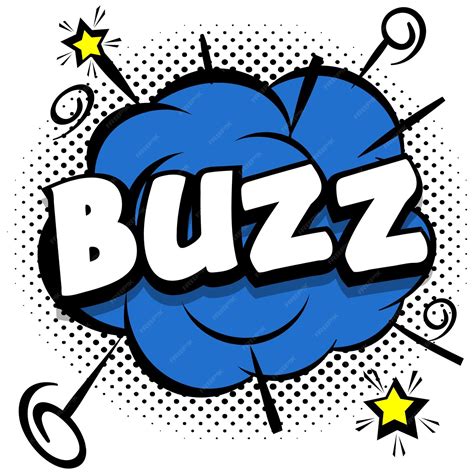 Free Vector | Buzz Comic bright template with speech bubbles on